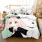 acsefire Anime Spy x Family Bedrucktes Bettwäscheset Bettbezug Anya Forger Weicher Bettbezug & Kissenbezüge 2 teilige Sets - Single(#3 135cm*200cm)