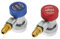 SEWACC Rglable AC R134A Climatisation Adaptateurs de Coupleur Réglables CVAC Réglable High Connector avec Une Évasion Mâle SAE de 1/4 Pouces pour Les Raccords de