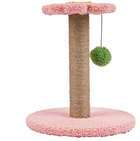ACSUZ Katzen-kratzbaum Lieblicher Kätzchen-Blumen-kratzbaum Reißfester Abriebfester Katzen-Kratze,Rosa