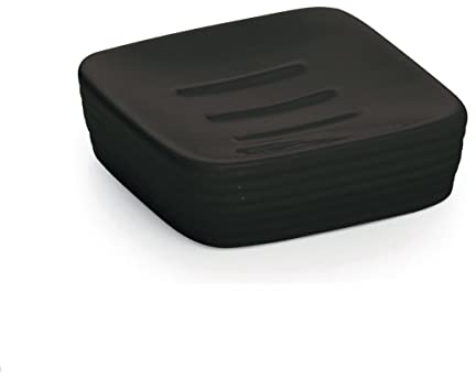 Kiamami Valentina - Schwarze Seifenschale aus Keramik | Calla