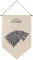 Cinereplicas Game of Thrones - Stark banderola de pared 100 * 55cm - Licencia Oficial