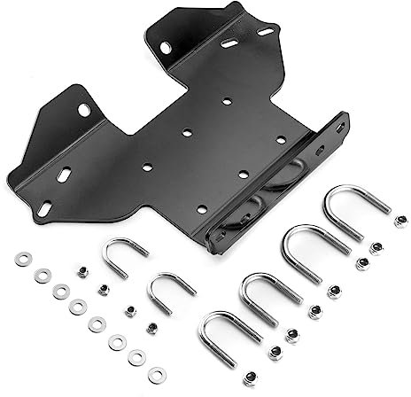 WeiSen Seilwinde Halterung Platte Heavy Duty Stahl Kompatibel mit Kawasaki Brute Force 650 750 4x4 2005-2024