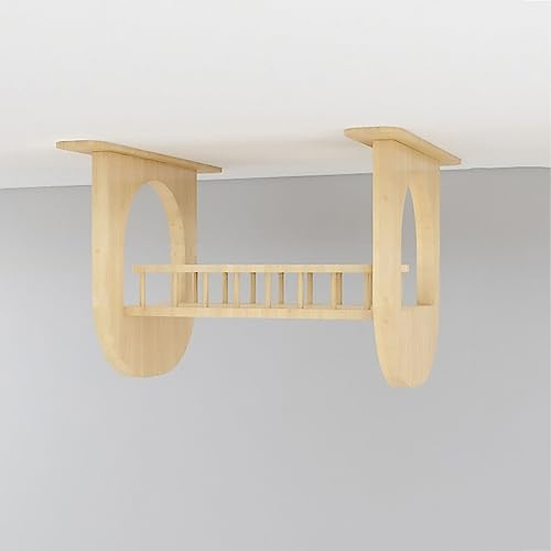 IMIDIA Katzenwandparkour, Katzen Kletterwand Set, Freie Kombination aus Lufthängebrücke, Hängematten-Glastunnel, Sprungplattform, Raumkapsel Usw. (Size : C1)