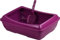 Cat Litter Tray with Matching Litter Scoop (M, Purple)