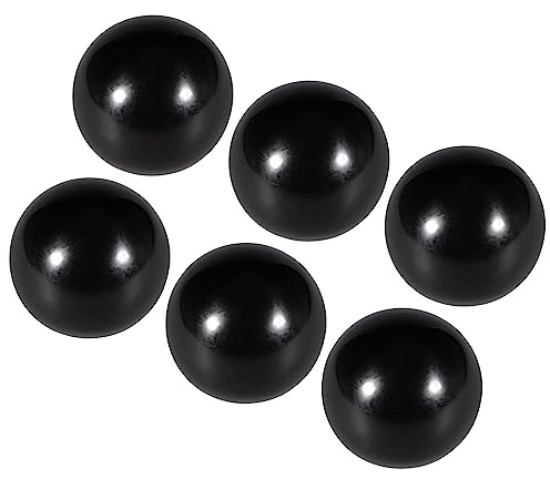 CoCud 6Stk Thermoset Kugel Knöpfe M6 Innengewinde 30mm Durchmesser Schwarz | Plastik Metric Hand Schraube Griff, Für Drehmaschine Hebelgriff