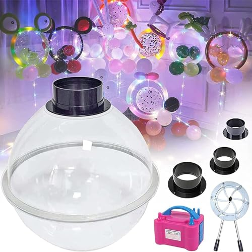 ExoticaBlend Ballonfüllmaschine, Ballonfüllmaschine Werkzeug mit Ballonpumpe Aufblasgerät Set, Ballonfüllung Geschenkverpackungsmaschine, für DIY Ballonüberraschungsgeschenke,B