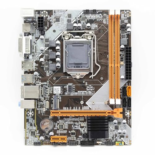 SIMPLETEK - Scheda Madre Micro - ATX LGA 1155 B75 DDR3 M2 SATA PCIe NVMe Compatibili con Processori di 2° e 3° Generazione | Slot HDMI DVI-I