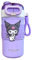 Kuromi - Botella de agua aislada de acero inoxidable con asa de transporte (boquilla y pajita), 510 ml