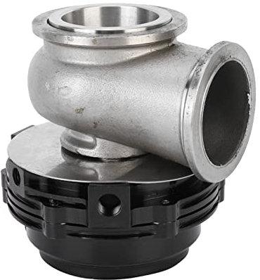 XTevu Kit Wastegate collettore turbo esterno universale da 1,7 pollici - Valvola di scarico turbocompressore nera, accessorio modificato per auto