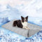 SCENEREAL Kühlmatte für Hunde, wendbar, selbstkühlend, kühlend (kühl und warm), 121,9 x 71,1 cm, dicke Eiskühlmatte für Kiste, Zwinger, Sofa, drinnen und draußen, kein giftiges Gel, maschinenwaschbar
