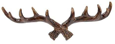 CRILSTYLEO Geweih-design-haken Dekorativer Wandhaken Aus Harz Zarter Geweih-haken Für Kleider Mehrzweck-wandhaken Zum Aufhängen Von Gegenständen Retro-stil Für Raumdekoration