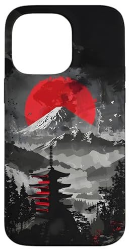 Japanese Mountain Sunset Case for iPhone 14 Pro Max
