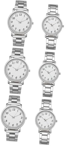 SAFIGLE 6stücke Damen Armbanduhr Silberne Uhren Freizeituhren Für Valentinstag Und Besondere Anlässe