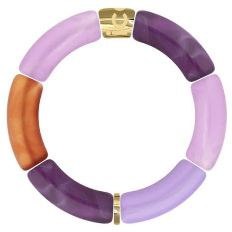 ICE -WATCH N/A Damen Jewellery – Bella Armband Violett Orange – modisches Armband für Damen (024182), mehrfarbig, Einheitsgröße, Einheitsgröße, Acryl, Acryl