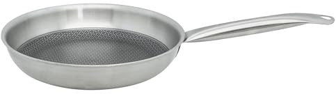 ELO Relief Solution Bratpfanne 28 cm, Edelstahl Mehrschicht, hochwertige Antihaft Pfanne PFAS-frei mit ELODUR® Select Beschichtung, kratzfest, Bratpfanne Induktion, Edelstahl