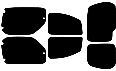 TINTCOM Film Solaire Auto Prédécoupé pour Citroen Berlingo 5 Portes 2008-2018 - (05% Noir Fumé Super) - Vitres Latérales Arrière & Lunette Arrière - Ajustement sur Mesure, Protection UV