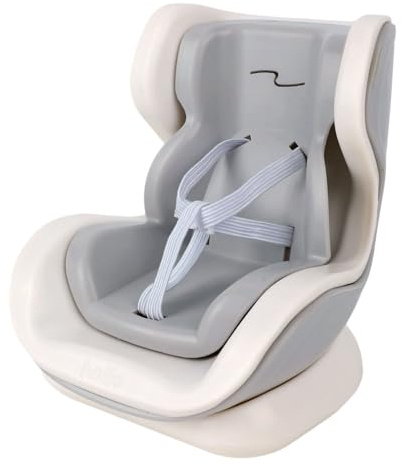 Siège Auto Poupée, Modèle Chaise Poupée avec Base Magnétique et Clips d'Aération Convient aux Jouets de 17 cm Convient pour l'Exposition de Jouets (Gris)