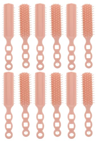 TOPPERFUN 12 Stück Antistatisches Friseur Kamm Hitzebeständige Kunststoff Stielkämme für Damenhaar Multifunktionale Salon Haarpflege Tragbare Stylingkämme für Haartypen