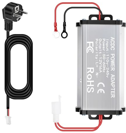 Dieselheizung netzteil 5kw/8kw 230V auf 12V 16A netzteil für Diesel standheizung spannungswandler 230v auf 12v Wohnwagen Dauerleistung 200w(abnehmbares Netzkabel)