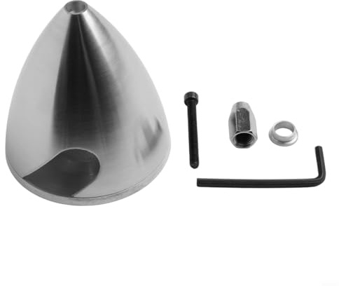 Aluminium-Spinner für RC-Modellflugzeuge, kompatibel mit Modellflugzeug-Nasenkegel und Propeller-Montage, 0,25 Zoll bis 0,0 cm Größen, Silber (70 mm)