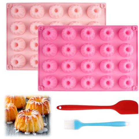 2 Piezas Mini Molde De Silicona, Molde Silicona Donuts Mini Donuts