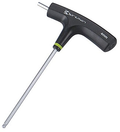 Birzman Unisex-Sechskantschlüssel mit Zwei-Wege-T-Griff, 4,0 mm, Schwarz, Einheitsgröße