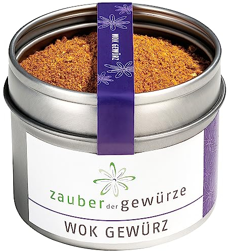 Zauber der Gewürze Asiatische Wok Gewürzmischung, Wok-Gewürz für Fleisch, Gemüse und Fisch aus Wok und Pfanne, chinesische Würzmischung für die asiatische Küche, ohne Zusatzstoffe, 55 g