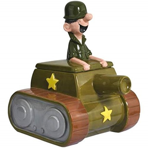 Westland Giftware Keksdose, Keramik, Käfer Bailey im Tank, 26 cm