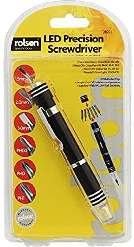 Rolson 28221 LED Precision Screwdriver