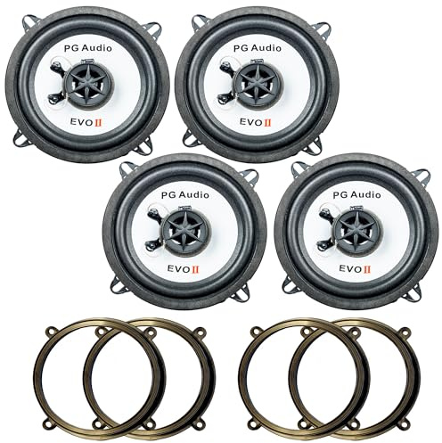 PG Audio Lautsprecher Einbauset passend für Mitsubishi Colt, Tür vorne und hinten
