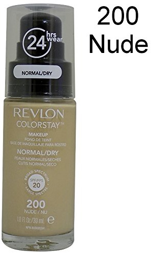 2 x Revlon Colorstay Pump 24HR Make Up SPF20 Norm/Dry Skin 30ml - 200 Nude