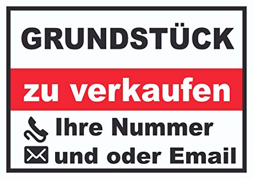 HB-Druck Grundstück Verkaufsschild Schild A1