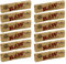 12 x RAW Classic Connoisseur Kingsize Slim Skin Rolling Papers with Roach Tips