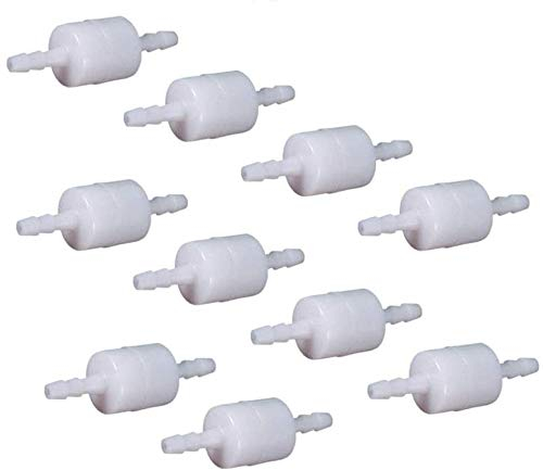 DONGMAO 10pcs fluides en Ligne à Sens Unique de Non-Retour d'eau en Plastique de clapets Anti-Retour pour Carburant gaz Liquide 4MM