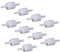 DONGMAO 10pcs fluides en Ligne à Sens Unique de Non-Retour d'eau en Plastique de clapets Anti-Retour pour Carburant gaz Liquide 4MM
