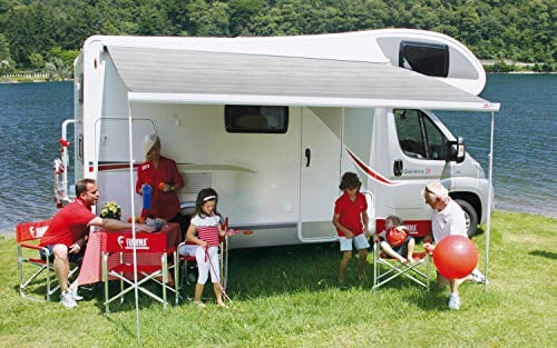 Fiamma Markise F45S 4m Royal Blue, Gehäuse weiß (9329437708)