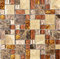 Mosaik Fliese Transluzent beige braun Kombination Glasmosaik Crystal Stein beige braun für BODEN WAND BAD WC DUSCHE KÜCHE FLIESENSPIEGEL THEKENVERKLEIDUNG Mosaikmatte Mosaikplatte