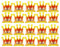 Toyvian Lot de 25 Broches à LED en Forme d'étoile pour Femme et Enfant, Couronne, 2,5 x 2,4 x 1 cm