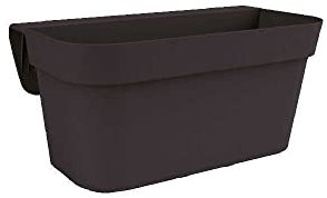 Nicoli Vaso per Balcone ARKE' Balcony Antracite 6040P 38 x 23 x 18h cm