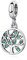 Charm in argento Sterling 925, adatto a braccialetti e collane Pandora, albero della vita, con ciondolo in oro rosa, per donne e ragazze, regalo di compleanno con scatola portagioie e Argento