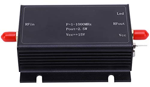 RF Power Amplifier, 15V 1‑1000MHz Broadband AMP, Aluminum Alloy Printed Circuit Board Component, for Home Speakers Theater Entertainment
