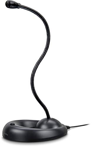 Speedlink LUCENT USB flexibles Desktop-Mikrofon – flexibler Mikrofonhals, einfache Installation, schwarz