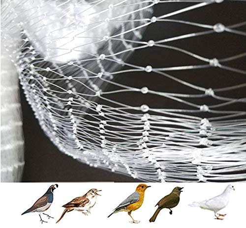 APOE Vogelnetz, Vogelschutznetz Engmaschig Stabil Obstbaumnetz Feinmaschig Pflanzenschutznetz für Gemüse, Garten, Teich, Weiß