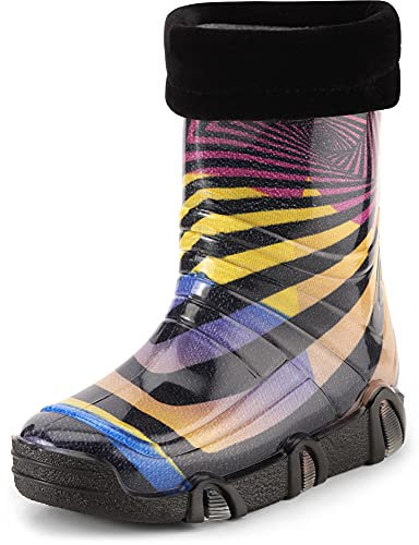 Ladeheid Kinder Mädchen Jungen Gummistiefel Gefüttert Swk2021 (Muster-55, 29/30 EU)