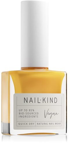 NAILKIND Yellow Nail Polish - Flip Flop - Bright High-Shine Yellow Nail Varnish - Vegan Nail Lacquer - Peta Certified + Cruelty Free - Quick Drying Long Lasting - Chip Resistant Manicure - 8ml