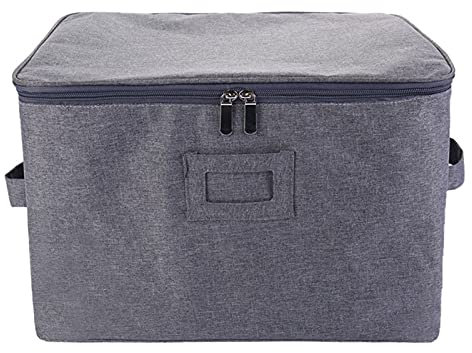 Lot de 6 boîtes de rangement empilables à coque rigide pour vaisselle, tasses, assiettes, séparateurs inclus (C: boîte de rangement pour verres à champagne gris)