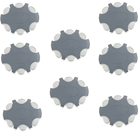 JB White - ProWax - Lot de 48 filtres à cérumen pour appareils auditifs adaptés aux haut-parleurs Oticon et Bernafon, 8 disques distributeurs avec 6 outils et 6 filtres, gris