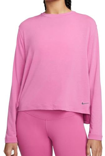 NIKE T-Shirt Manches Longues Rose Femme NY