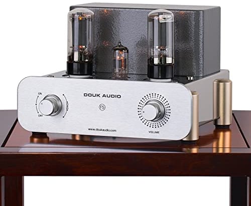 Douk Audio F5 Mini 6L6/EL34/6550/KT66 - Amplificatore di potenza per Home Cinema Stereo HiFi Class A Singolo Ended Amplifier Valve Tube Power Amplifier