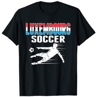 Luxemburg Fußball-Fans Trikot Luxemburgische Fußballspieler T-Shirt